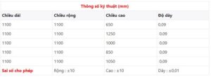 Kích Thước Túi Nilong Trùm Pallet Kích Thước Túi Nilong Trùm Pallet